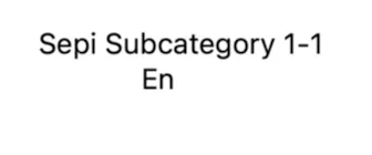 Sepi Subcategory 1-1 En
