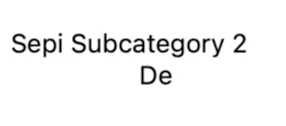 Sepi Subcategory 2 En